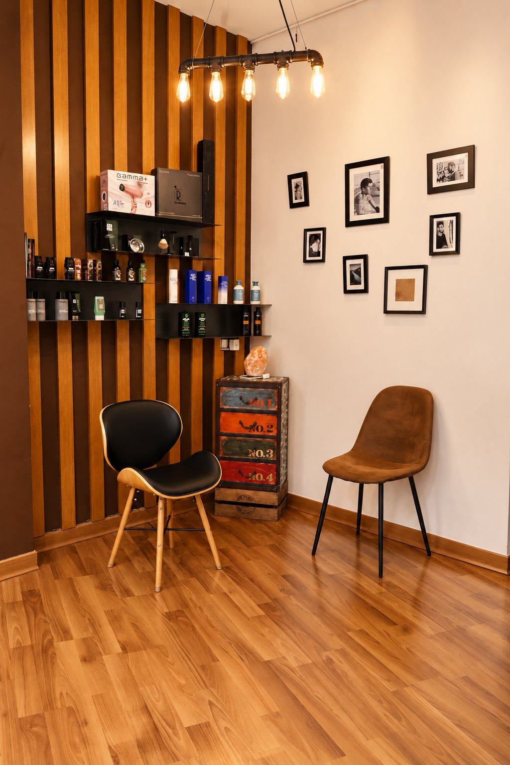 Zona de espera con decoración elegante del salón